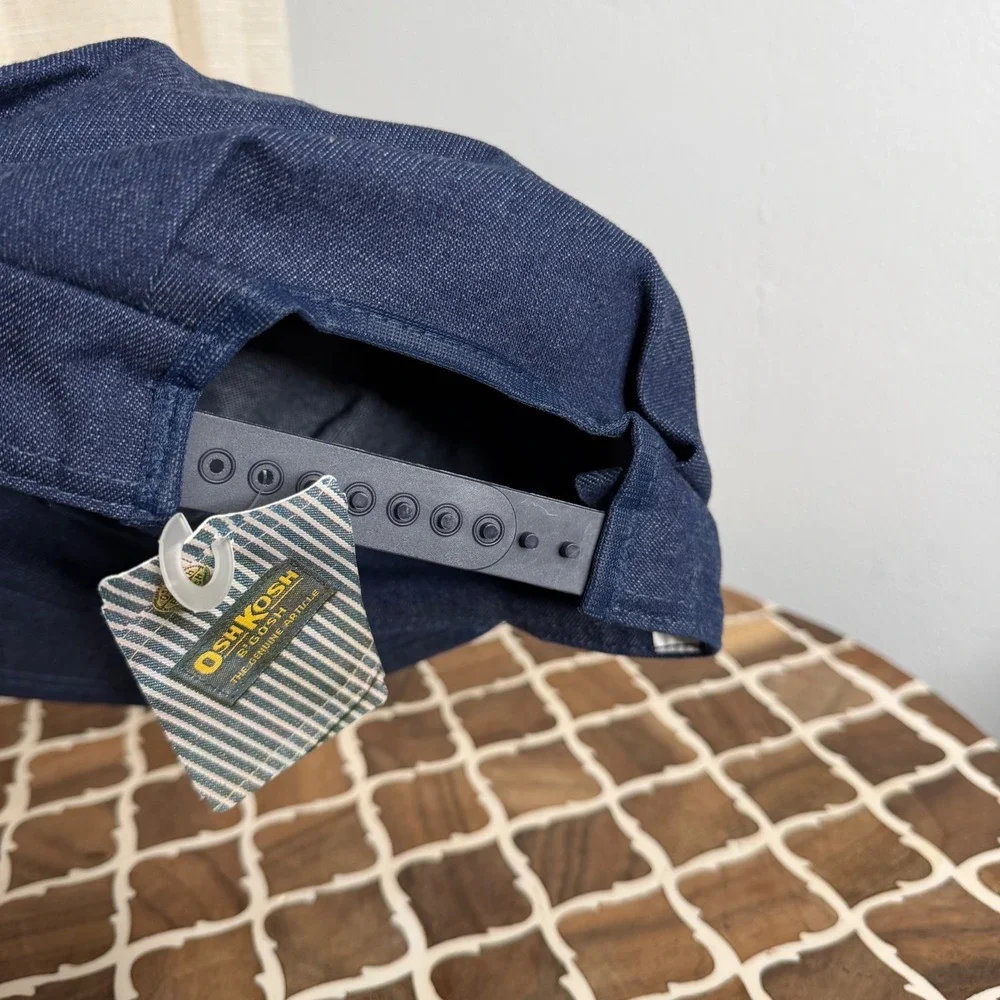 NWT Vintage OshKosh B'Gosh Denim Hat Snap Back Kids Youth‎ Size 2-7 Years USA